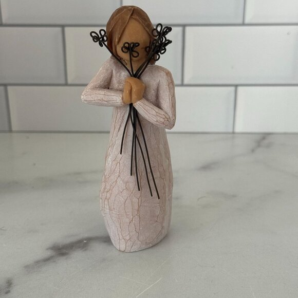 Willow Tree Friendship Figurine By Susan Lordi Demdaco 2004 Hand-Painted Resin - Picture 4 of 6